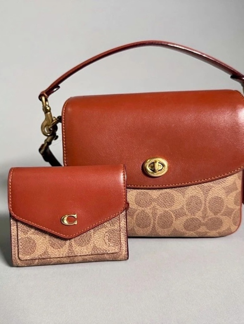 Coach Cassie Crossbody 19 In Signature Canvas Signature Canvas Brown & Beige Bag